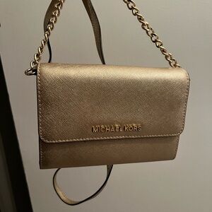 Michael Kors Gold Crossbody Bag